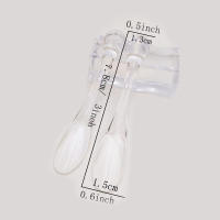 Cuchara De Massaje Para Ojos 1pcs Espátula Cosmética Transparente Para Cuidado De La Piel Y Máscaras Faciales Antiarrugas Material PP - details 5