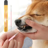 Herramienta De Limpieza Dental Para Mascotas 1PC Doble Cara Eliminador De Calcar Para Perros Y Gatos Cepillo De Dientes Para Animales De Compañía - details 0