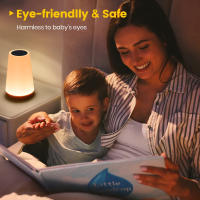 Lámpara Nocturna Toque Sensor Recargable Para Niños Habitación Luz Caliente Blanca RGB Cambiante Lámpara De Mesa Para Dormitorio - details 20