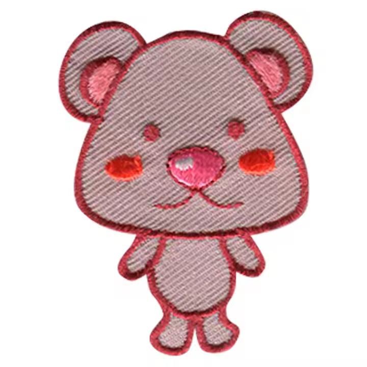 Parches Ropa – Parche Bordado Ropa – Exclusivo – Animales – Oso – 3,7 x 5,0 cm. - Moda The Happy Patch - 1
