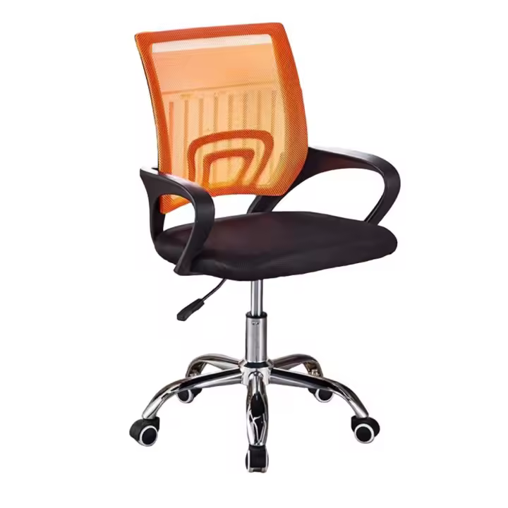 Silla de Oficina con Soporte Lumbar Giratoria Escritorio Sillon Ruedas Despacho casa salon habitacion ergonómica Gaming, escritorio, silla nordico tulipu NEGRO GRIS - 1