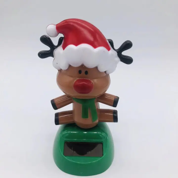 Decoración De Navidad Para Escritorio Solar De Santa Claus Danzante Oso De Nieve Feliz Navidad Regalo Accesorio De Hogar Material Plástico - 1