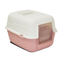 48x38x32cm Arenero para Gatos Desmontable y Transpirable. Arenero Grande de Plástico Resistente con Cubierta de Tapa Abatible, Bandeja de Arena Higiénica para Mascotas - details 4