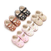 Nuevos Zapatos De Bebé Para Niñas Mary Jane Planos Con Bordado Antideslizantes De Goma Talla 0-18M Zapatos De Princesa Para Recién Nacidos - details 1