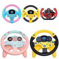 Juguete Educativo Para Bebés Y Niños Con Volante Eléctrico Y Luz Sonido Copiloto Para Carro De Bebé Material Plástico - details 0