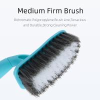 Paquete de 2 cepillos para limpieza con mango largo, cepillo medio firme para limpieza de baños - details 2