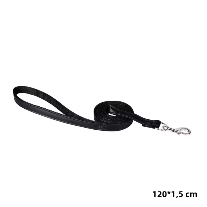 Correa De Entrenamiento Para Perros Y Gatos Tamaño 120cm PU Cuero Padded Nylon Azul Negro Rojo Rosa Correa Para Caminar Y Entrenamiento De Mascotas - 1