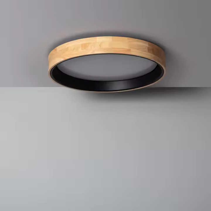 Ledkia Plafón LED 30W Circular Madera Ø570 mm CCT Seleccionable Dari ILUZZIA - 1