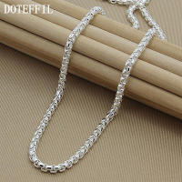 Collar De Cadena Redonda 5mm En Plata De Ley 925 DOTEFFIL Para Mujer Y Hombre Joyería De Moda Para Boda Y Compromiso - details 0