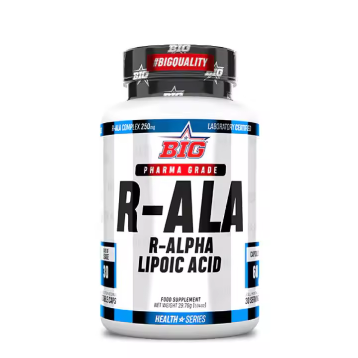 Big R-Ala Antioxidantes 60 Caps - Suplemento Antienvejecimiento de Alta Calidad - 1