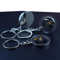 Llavero De Coche Con Eje Metálico Juguetes De Dedo Creativos Colgante De Ganchillo Calibrador Disco De Freno Regalo - details 6