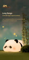 Lámpara De Noche LED Con Sensor De Toque Dibujos Animados Panda Silicona Regalo De Navidad Para Niños Decoración De Habitación Lámpara De Mesa Para La Cama - details 10