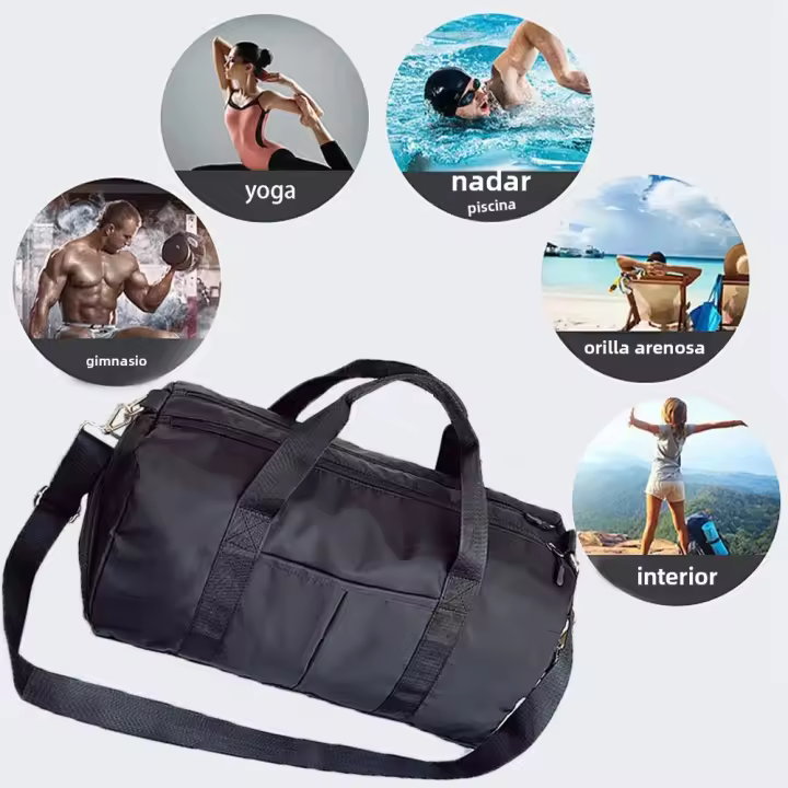 Bolsa De Deporte Para Hombres Con Compartment Para Zapatos Y Bolsa Húmeda Bolsa De Viaje Para Mujeres Bolsa De Gimnasio Para Natación Y Yoga - 1