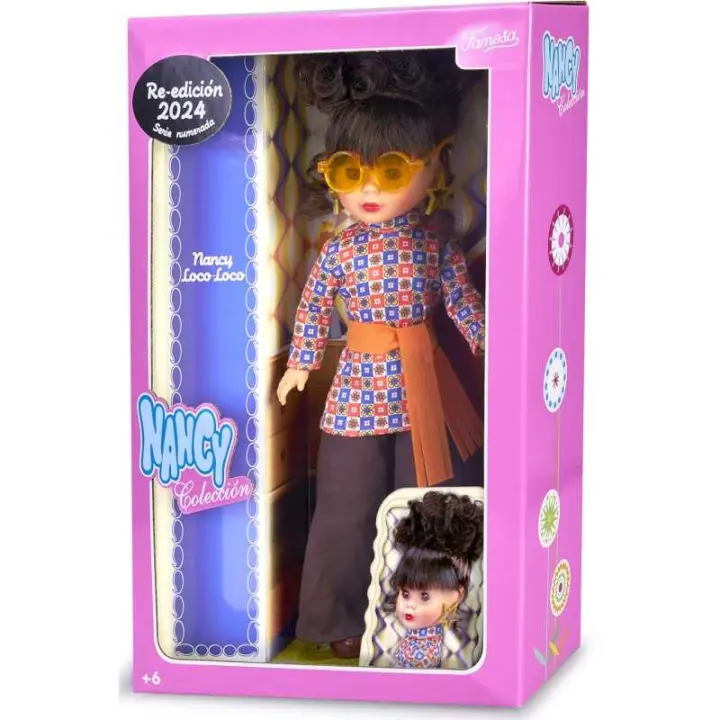 Nancy Coleccion Loco Loco Muñeca Hippie Reedición de 1973 , Muñeca para Coleccionistas Famosa NAL09000 - 1