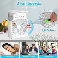 Ventilador Portátil 3 En 1 Humidificador Luz Nocturna Mini Aire Acondicionado Portátil Para El Hogar Con Control Remoto Y Luz LED - details 11