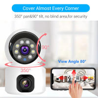Cámara IP 4G Con Doble Lente Y Visión Nocturna Para Monitor De Bebé Interior Seguridad CCTV Detección De Humanos Cámara De Video Bidireccional Protección De Seguridad - details 10
