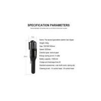 Recortadora Eléctrica de Puntas Abiertas con Batería Recargable Tipo C, Diseño Portátil y Cuidado Blue Ray del Cabello - Interruptor Automático para un Corte Seguro y Preciso, Peine de Doble Cara para un Cabello Perfecto (Color Unico Negro) - details 2