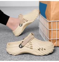 Sandalias De Verano Para Hombres Talla Grande Clogs De Lujo Mocasines De Jardín Casual Plataforma Bajo Tobillo Color Sólido - details 9