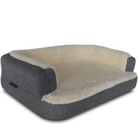 Cama ortopedica para Perro Deluxe - Con Borreguito - 7cm+3cm de Visco Ventadecolchones.com - details 0