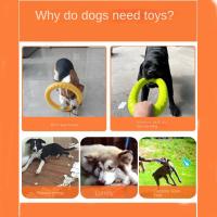 Juguetes Para Perros Indestructibles De Masticar Disco Volador Entrenamiento Para Pequeños Medianos Y Grandes Perros Juegos De Cazar Y Lanzar - details 2
