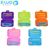 Kit De Cuidado Dental Portátil Para Viajes Limpieza Oral Con Cepillo Desmontable Interdental Y Afeitadora De Lengua Estuche De Almacenamiento - details 0
