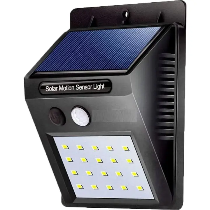 EUROXANTY Set de 4 Luces Solares con Sensor de Movimiento | Focos Led de Exterior con Panel Solar | Iluminación de Porches y Jardines - 1