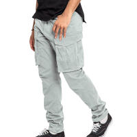 Pantalones De Cargo Para Hombre Talla Grande Color Sólido Con Bolsillos Multisectoriales Estilo Casual Primavera Verano - details 16