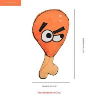 Juguete para perro de Peluche jamoncito de pavo con sonido 21cm - Divertido juguete de peluche con forma de pavo y sonido, ideal para entretener a los más pequeños - details 0