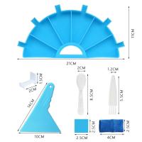 Limpieza De Pincel Con Gran Capacidad Para Perforación De Diamantes Herramientas De Paleta Cruzada Platos De Bricolaje Y Plástico Para Bordado Moderno - details 1