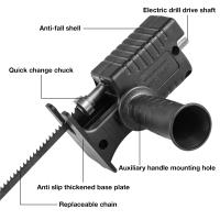 Adaptador De Sierra Reciprocante Para Broca Eléctrica Herramienta Portátil De Corte De Madera Con Hojas De Sierra De 100/132/152mm Peso 0.4/0.45kg - details 3
