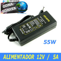 Alimentador 12V 5A. Cargador Transformador 220V AC a 12V DC y 5 amperios. TRICOM - details 1
