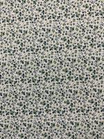 Tejidos Ortuño- Tela flores verdes algodón, patchwork, tela liberty, prendas infantiles, decoración hogar ,manualidades, complementos,1m x Ancho 150cm - details 3