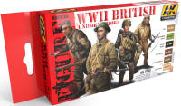 AK INTERACTIVE - FIGURE series: WW II BRITISH UNIFORM COLORS - AK 3240 - CONJUNTO PINTURAS DE MODELISMO - details 0