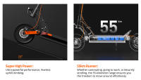 Patinete eléctrico JOYOR S5-Z, batería de 48V 13Ah, motor de 600W, neumáticos de 10*3 pulgadas, velocidad de 25km/h, autonomía de 40-55km, freno de disco delantero y trasero - details 3