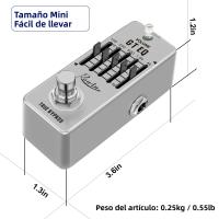 Pedal De Efecto De Guitarra ROWIN 5-band Paramétrico Igualizador De Frecuencia Compensador ±18dB Rango Metal Y Plástico - details 2