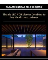Tira De Luz LED COB CCT 10M 624 LEDs/m Alta Densidad Flexible 5mm Luz LED Lineal Dimmable 3 Cables DC24V 2700K a 6500K Para Sala De Estar - details 4