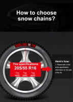 Cadenas De Neumáticos Para Coche Antideslizantes De Hierro Para Nieve Y Arena Adecuadas Para Ancho De Neumático 165-265mmm - details 6