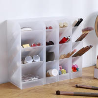 Estuche De Maquillaje Y Labial Transparente Y Mate Organizador Multifuncional De Estación Para Bricos Y Desechos En La Oficina Y El Hogar - details 9