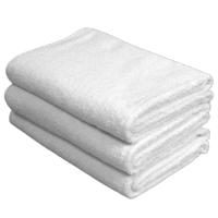 Toalla de baño (pack de 6 unidades) Toalla de lavabo o aseo 50x100 blanco  450 gr/m2  100% algodon, tacto suave, absorvente y de secado rápido, para hoteles, residencias, piscinas, viajes - details 0