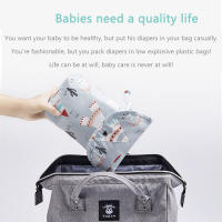 Bolsa De Pañales Impermeable Para Mamá Y Bebé Organizador De Viaje Con Compartment Para Agua Y Secos Bolsa De Almacenamiento Para Carrito De Paseo - details 0