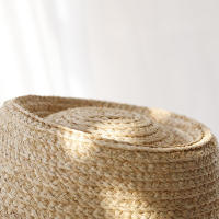 Sombrero De Paja Raffia 100% Para Mujer Verano 2024 Con Lazo Protección UV Sombrilla Casual Para Playa Y Exterior - details 2