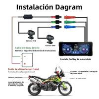 Pantalla Táctil Portátil Para Motocicleta 7 Pulgadas Con Navegación GPS IPX7 Impermeable Soporte Wireless Carplay Y Android Auto - details 20
