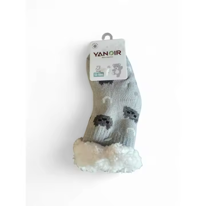 DICACA NATURE Calcetines Infantiles de Lana | Antideslizantes y Coloridos - 1