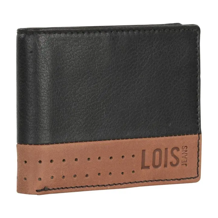 Cartera Billetero Lois Durham Negro - Dos Departamentos para Billetes - 1