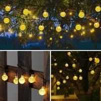Guirnaldas Luces Exterior Solares 11M 60 LED Guirnalda Luces Solar Impermeable 8 Modos Interior y Exterior Cadena de Luces Solar para Jardín Patio Fiesta (Blanco Calido) - details 5