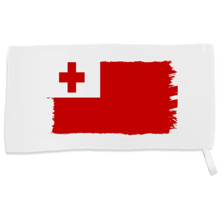 MERCHANDMANIA TOALLA PEQUEÑA ABSORBENTE bandera tonga pais gobierno oceania suave personalizada con cinta elastica - 1