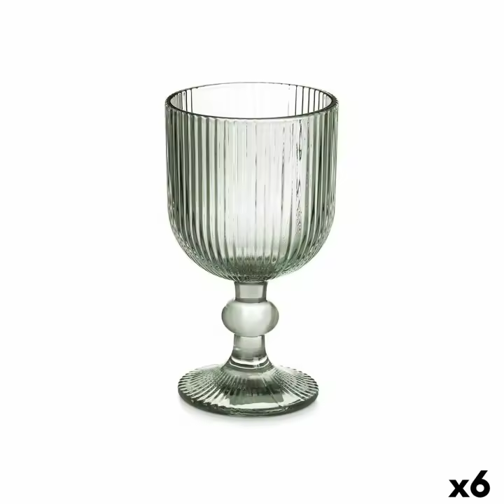 Copa de vino Verde Vidrio 260 ml (6 Unidades) - 1