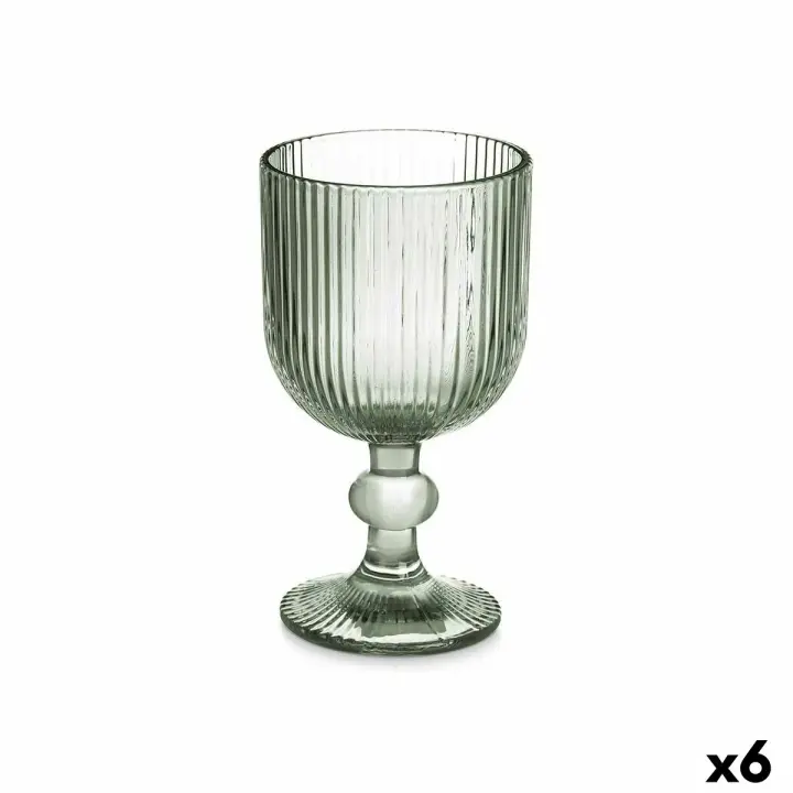 Copa de vino Verde Vidrio 260 ml (6 Unidades) - 1