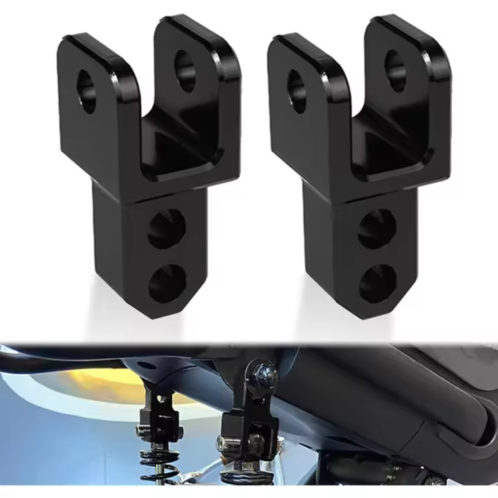 Para 4 amortiguadores delanteros - Suspensión trasera universal para moto - Amortiguador - Adaptador de altura de amortiguador - Elevadores de amortiguador para moto - Compatible con motocross - Elevadores de amortiguador para moto - 1