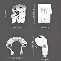 Divertor De Grifo Portátil 1pc Para Baño Y Cocina Adaptador De Ducha Ajustable Set De Divertor De Grifo - details 12